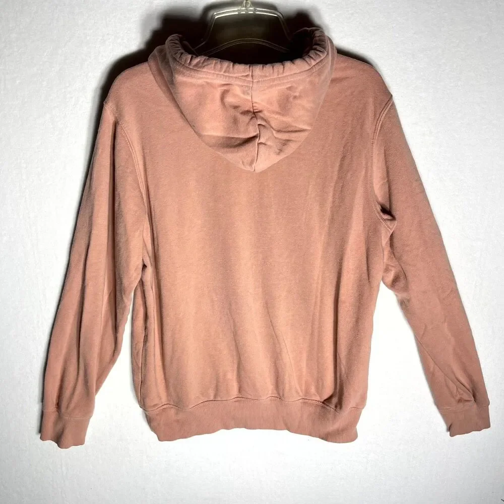 The North Face Sweat Shirt Hoodie‎ Pink with Black Lettering Mens Size S